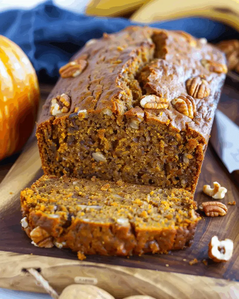 Pumpkin Banana Nut Bread