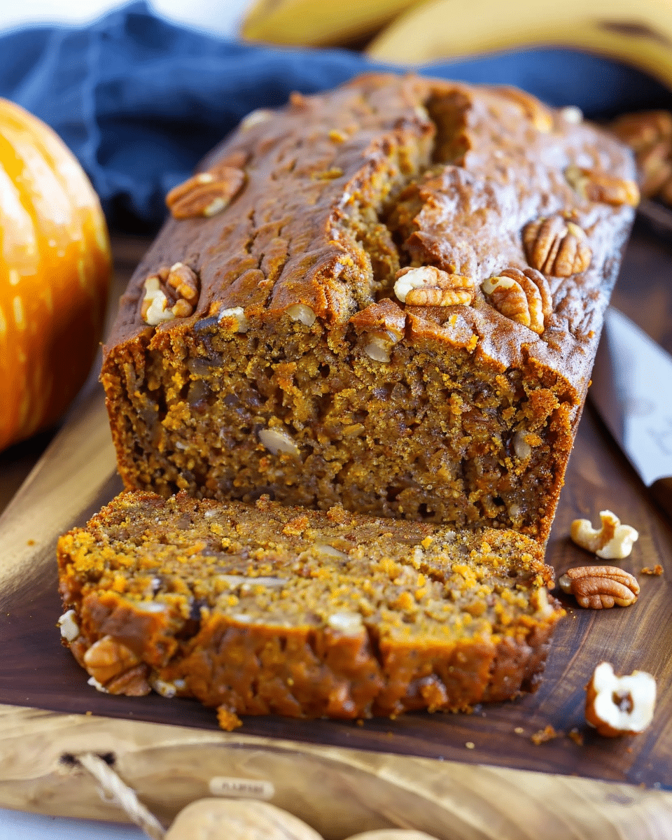 Pumpkin Banana Nut Bread