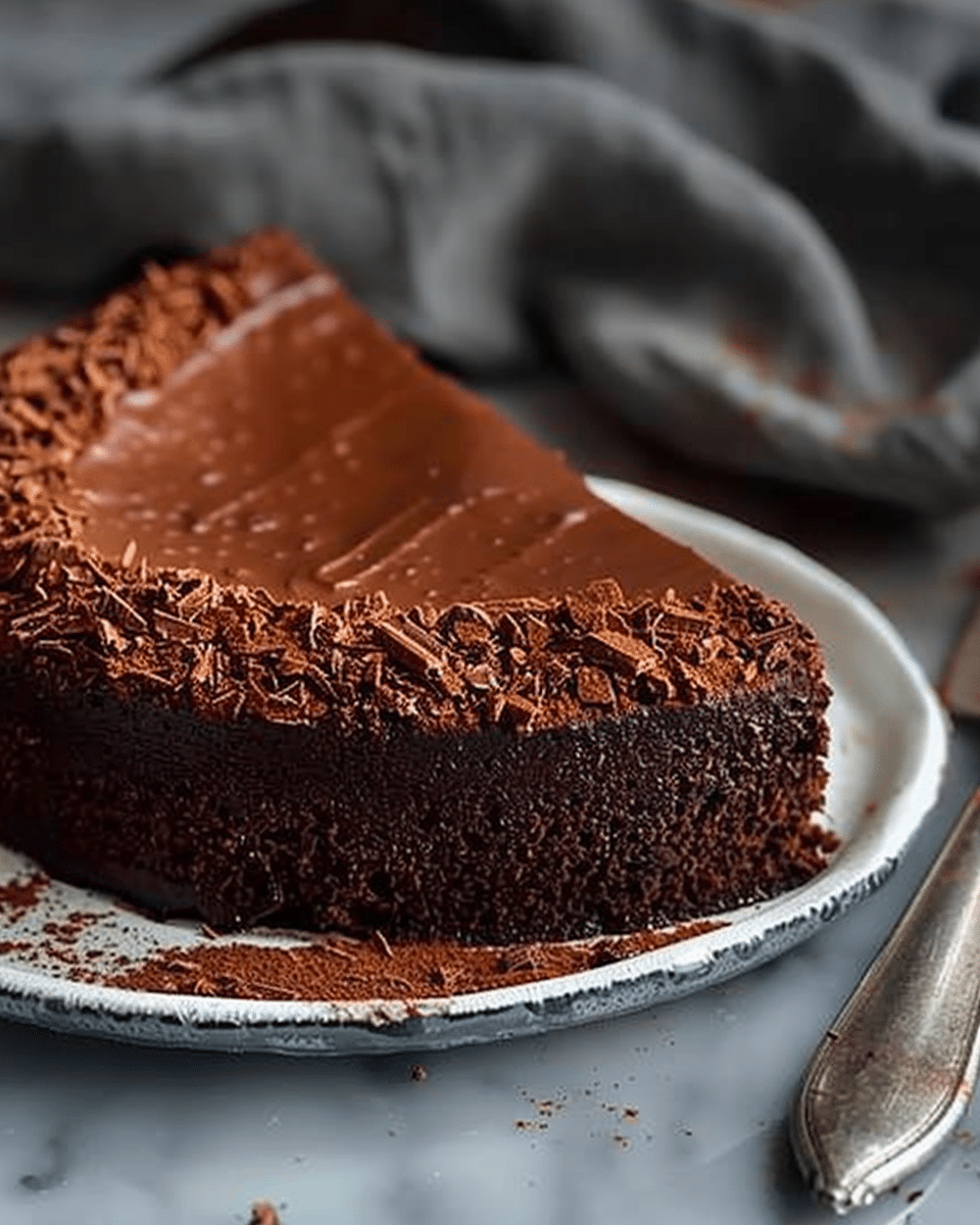 Rich Chocolate Custard Cake