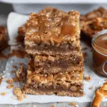 Salted Caramel Pretzel Blondies