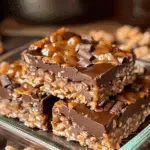 Caramel Chocolate Crunch Bars