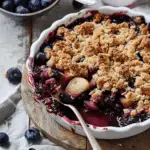 Apple and Blueberry Crumble