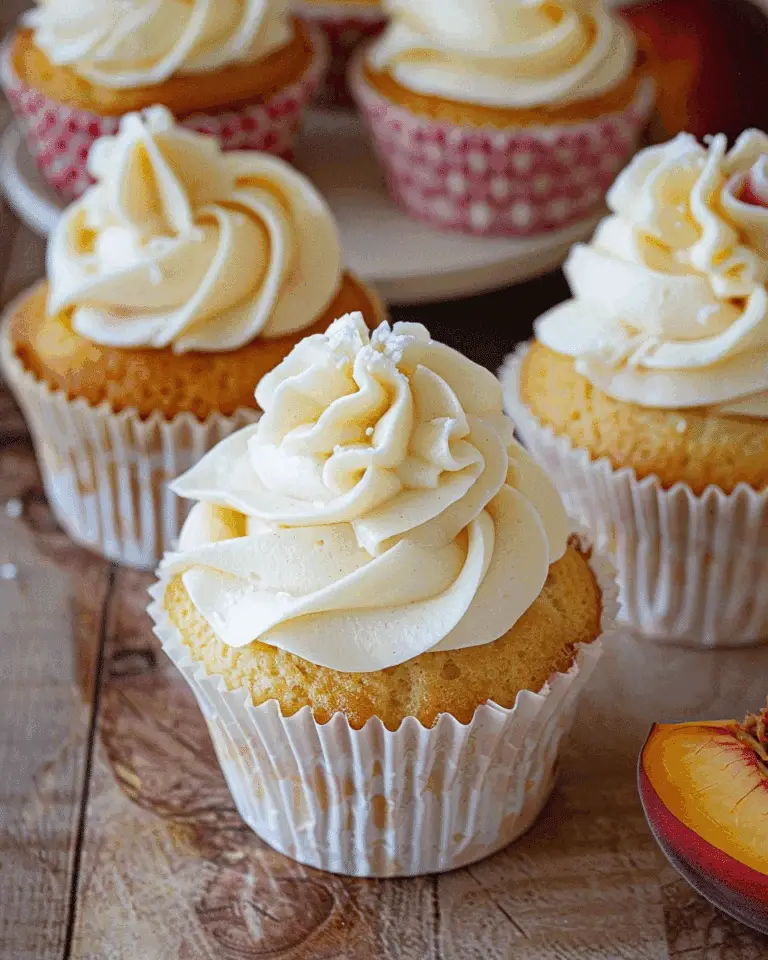 Best Peach Cupcakes