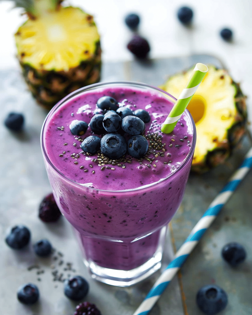 Blueberry Pineapple Smoothie