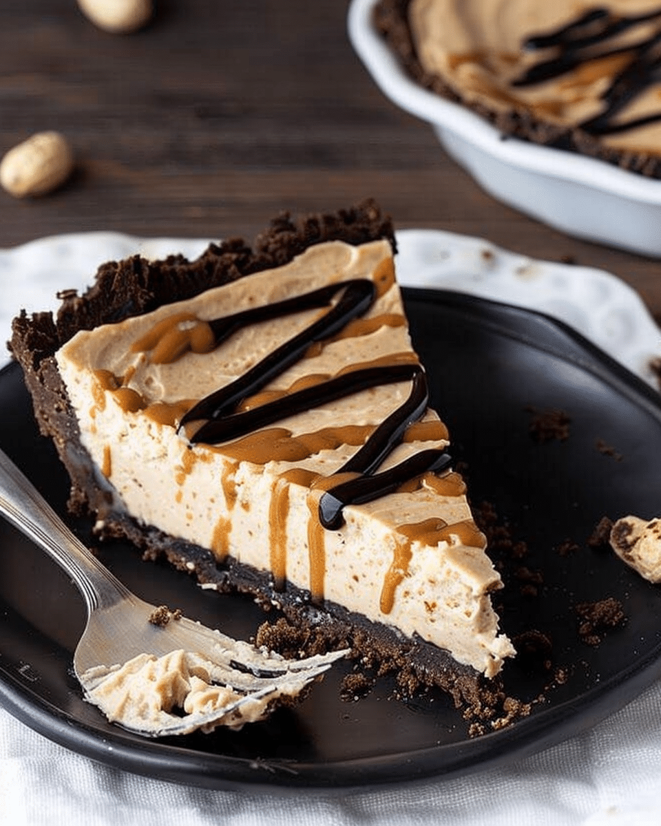 Chocolate Peanut Butter Protein Pie