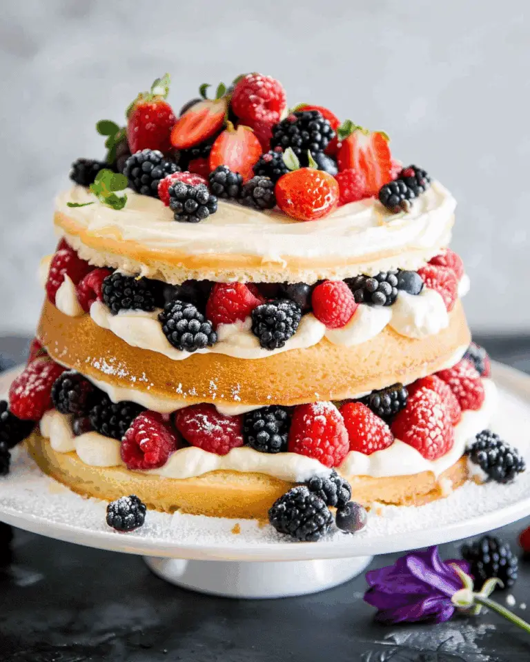 Lemon Berry Spring Fling Cake