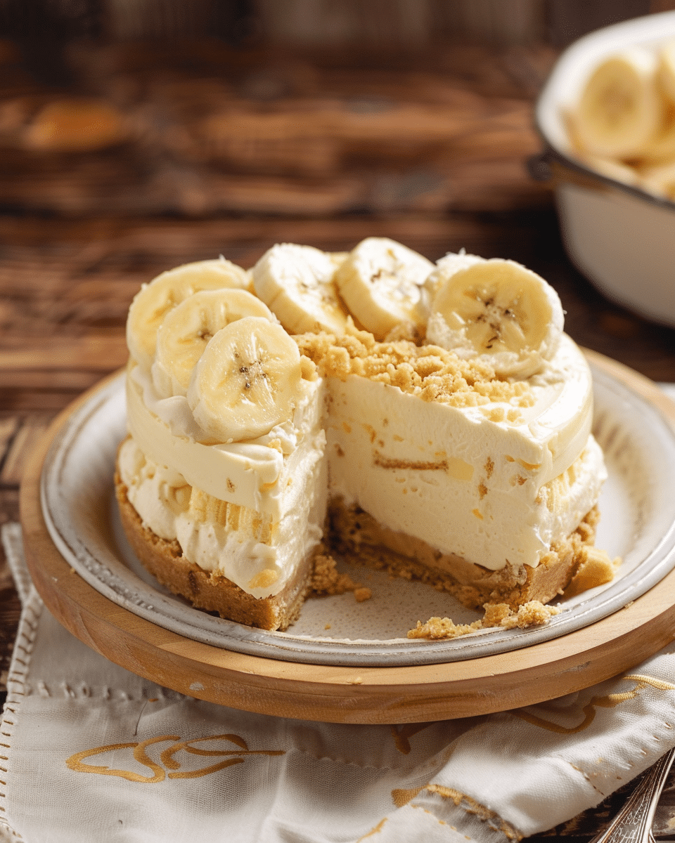 No-Bake Banana Pudding Cheesecake Recipe