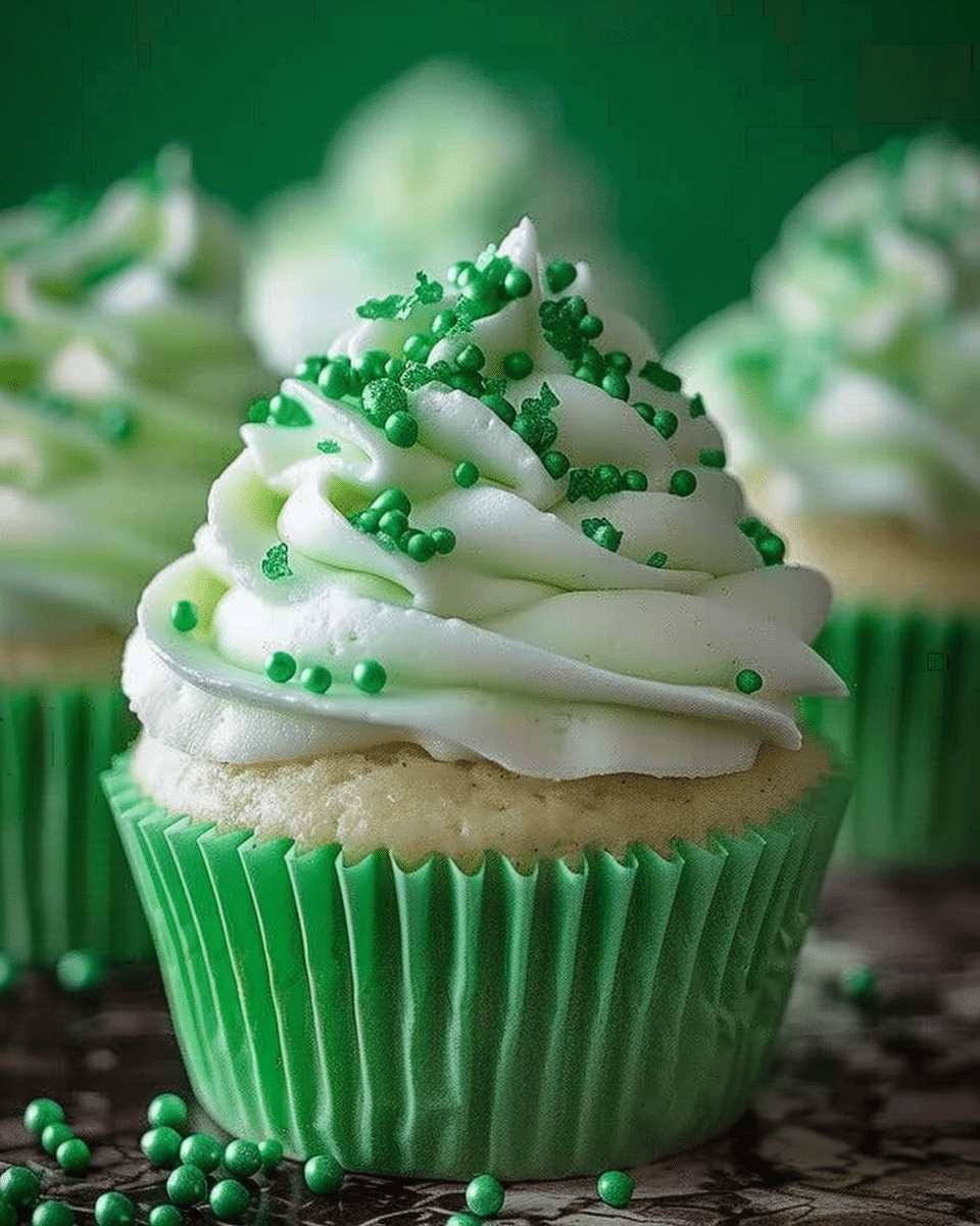 Shamrock Shake Cupcakes
