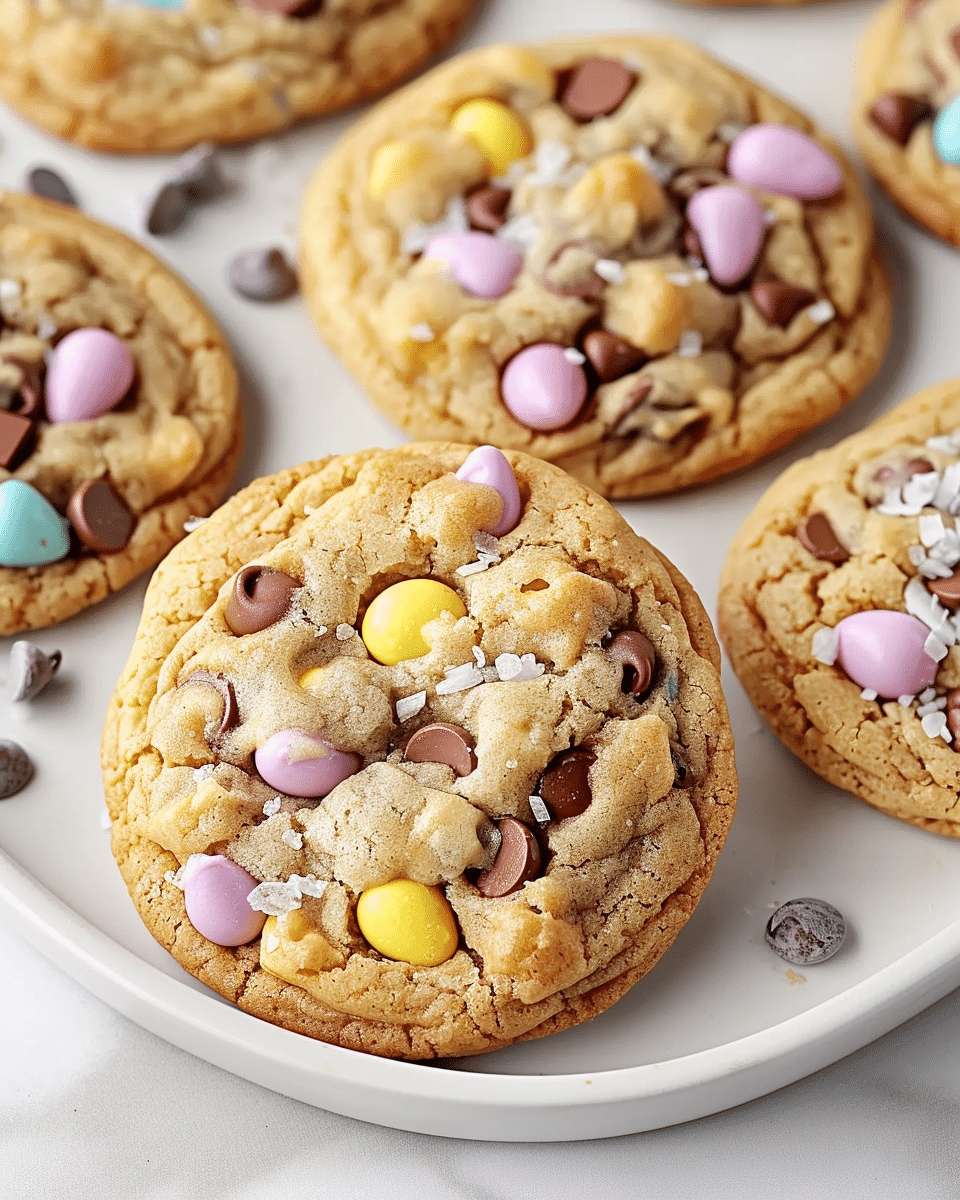 Cadbury Mini Egg Chocolate Chip Cookies