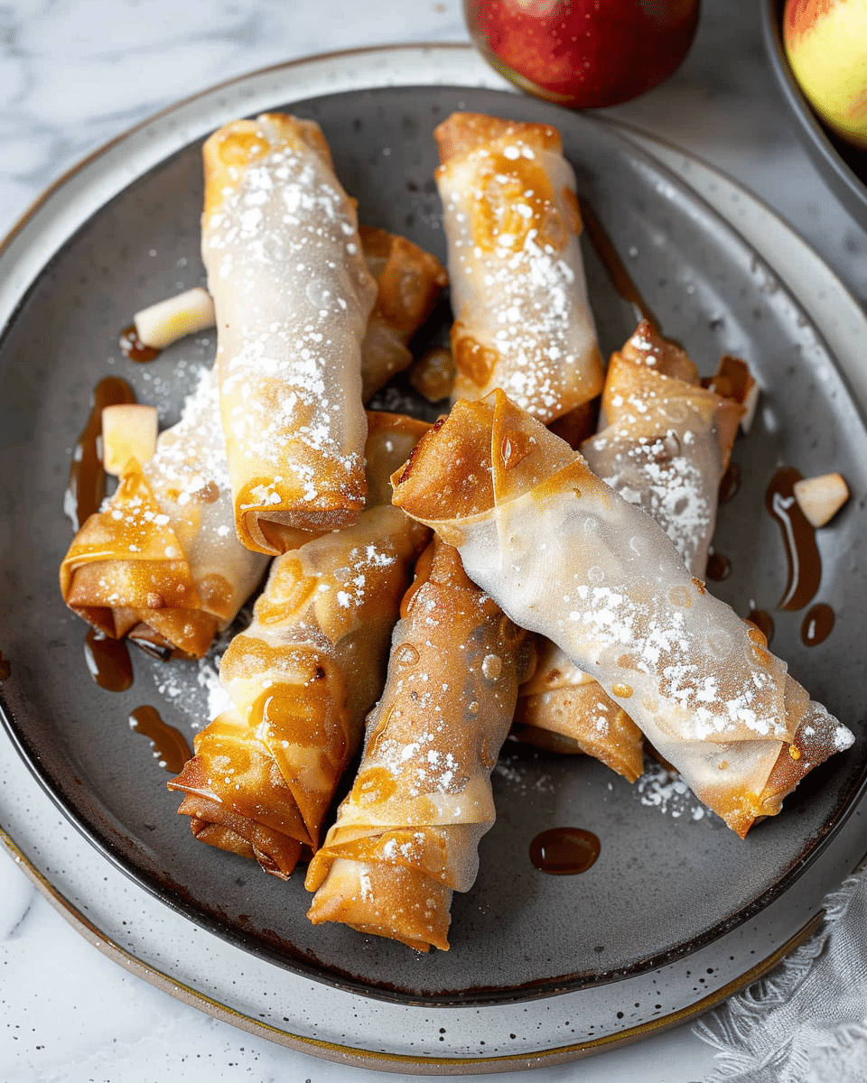 Apple Pie Spring Rolls
