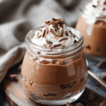 Chocolate Peanut Butter Protein Mousse With Whipped Coconut Cream