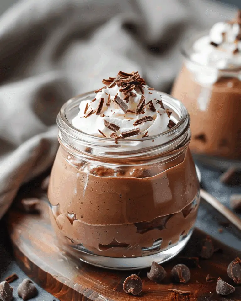 Chocolate Peanut Butter Protein Mousse With Whipped Coconut Cream