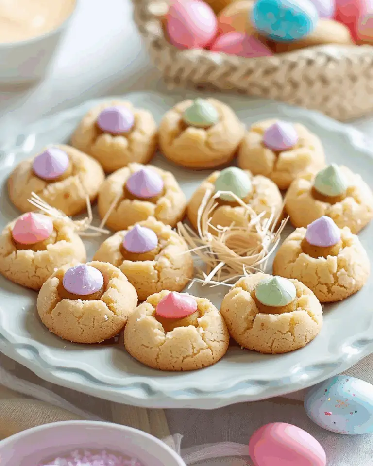 Easter Basket Thumbprint Cookies
