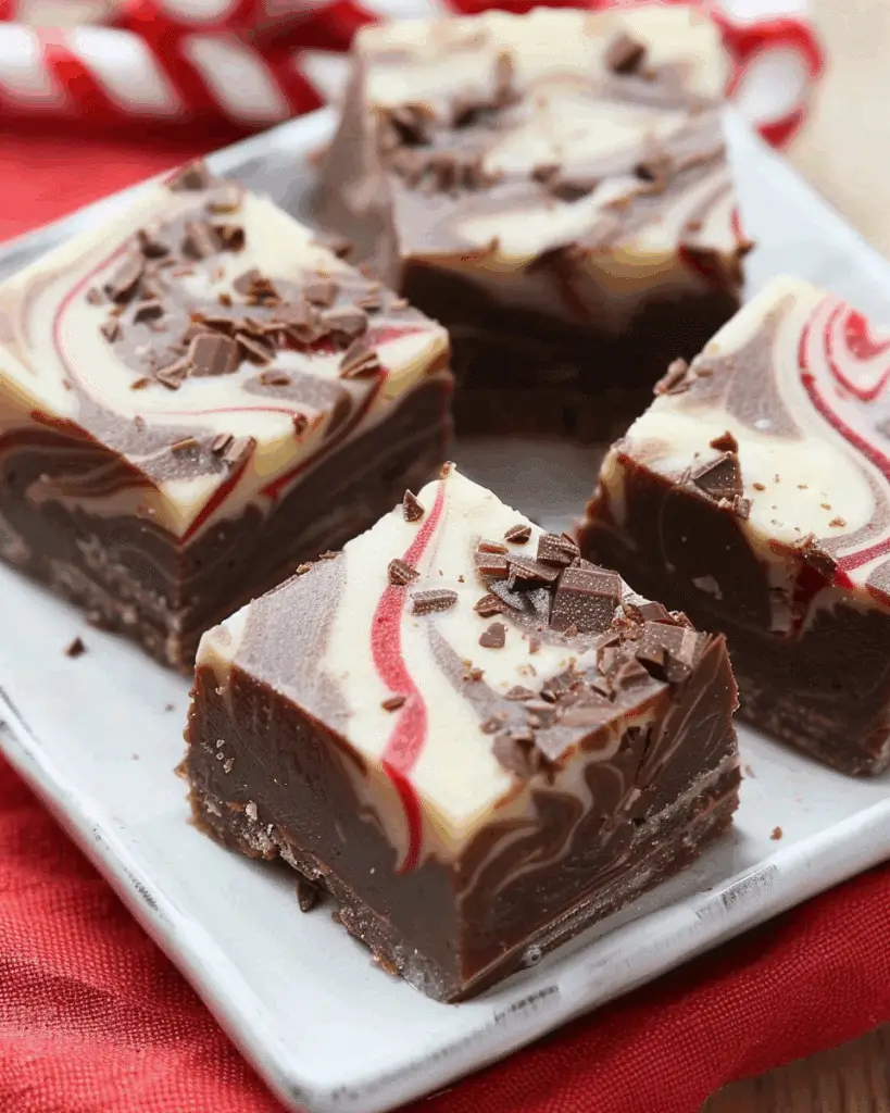 Peppermint Swirl Protein Fudge
