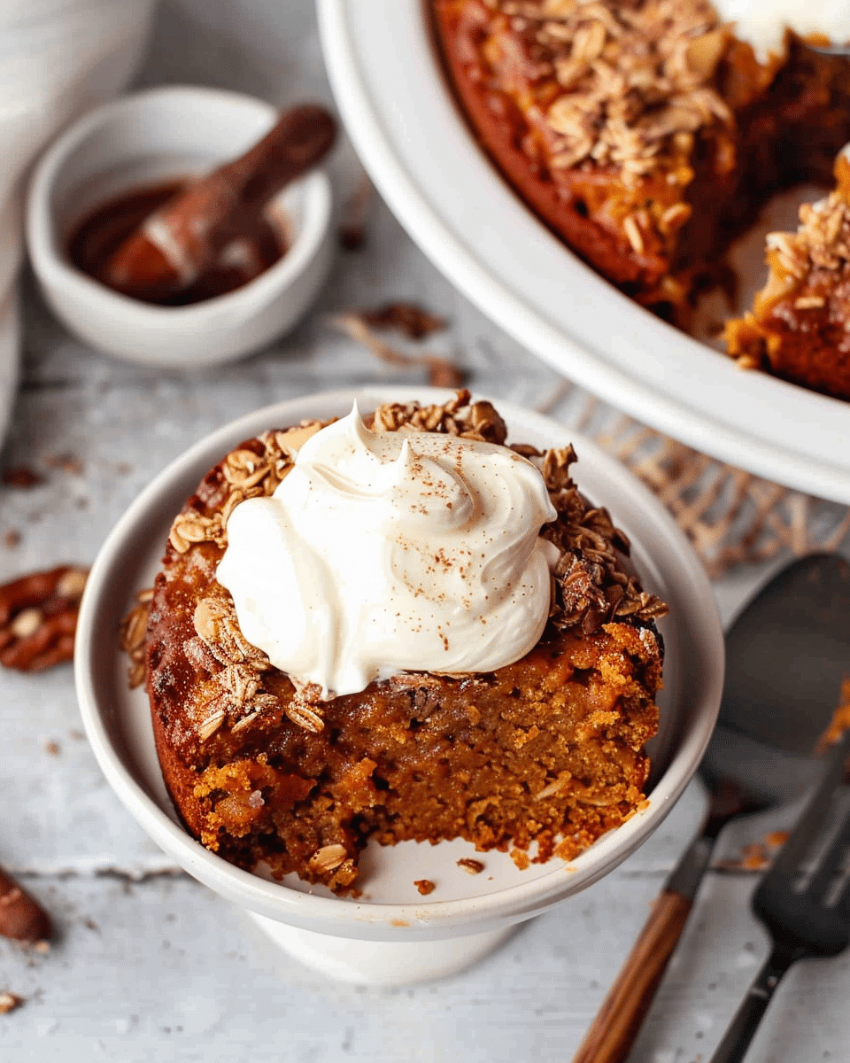 Pumpkin Cake with Applesauce