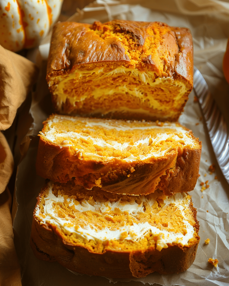 Pumpkin Cream Cheese Bread