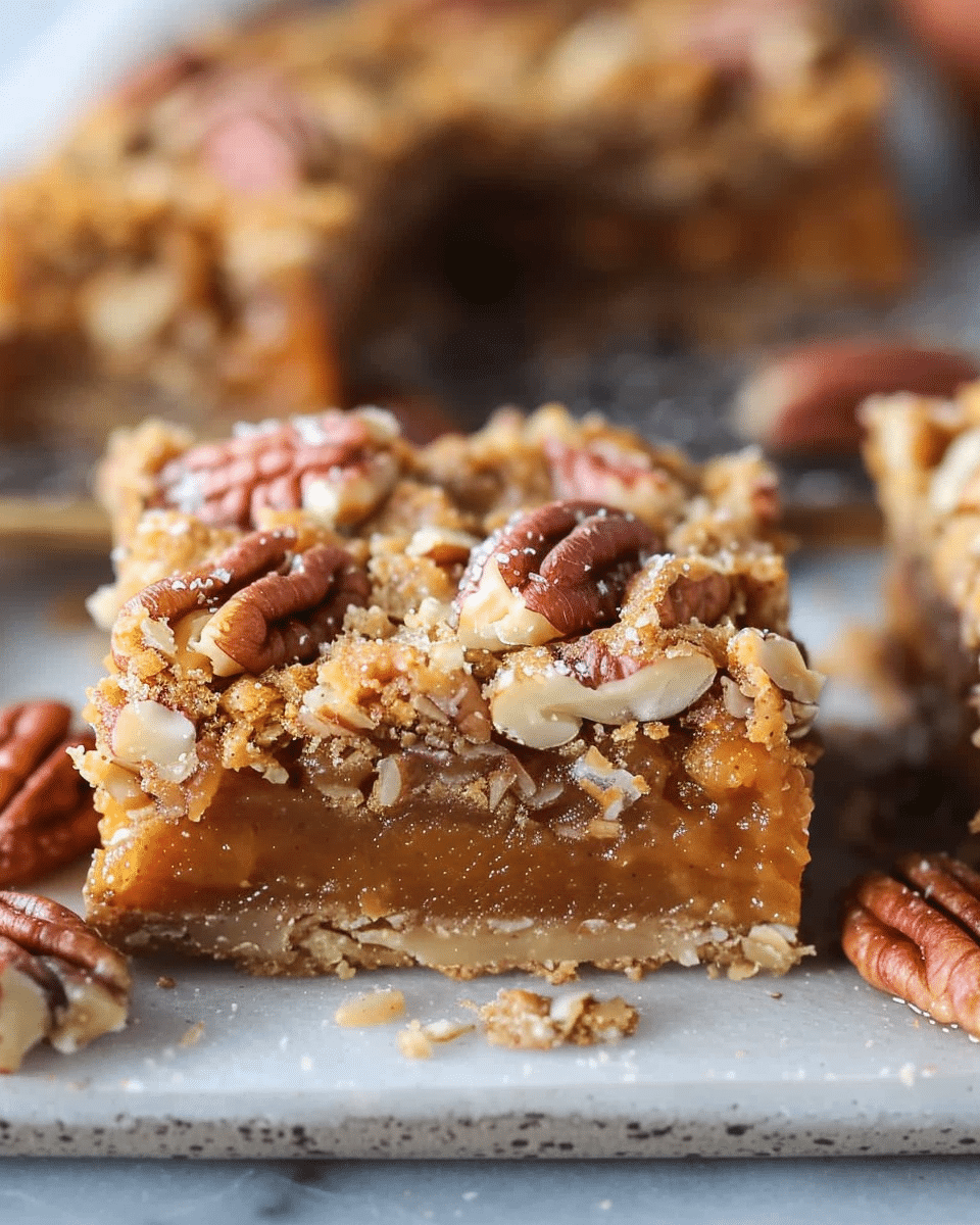 Pumpkin Pie Pecan Bars