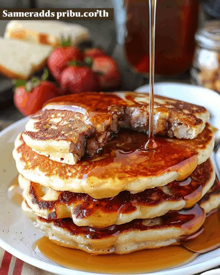 Sausage Dipped Pancakes Delight