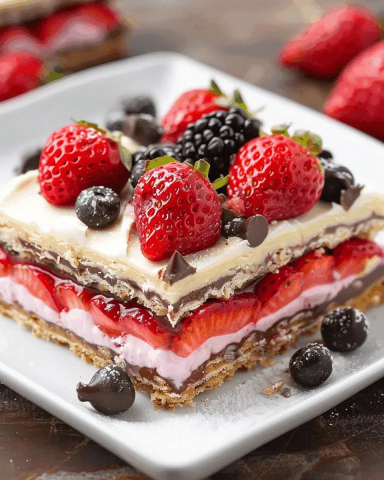 Strawberry Chocolate Dessert Bars