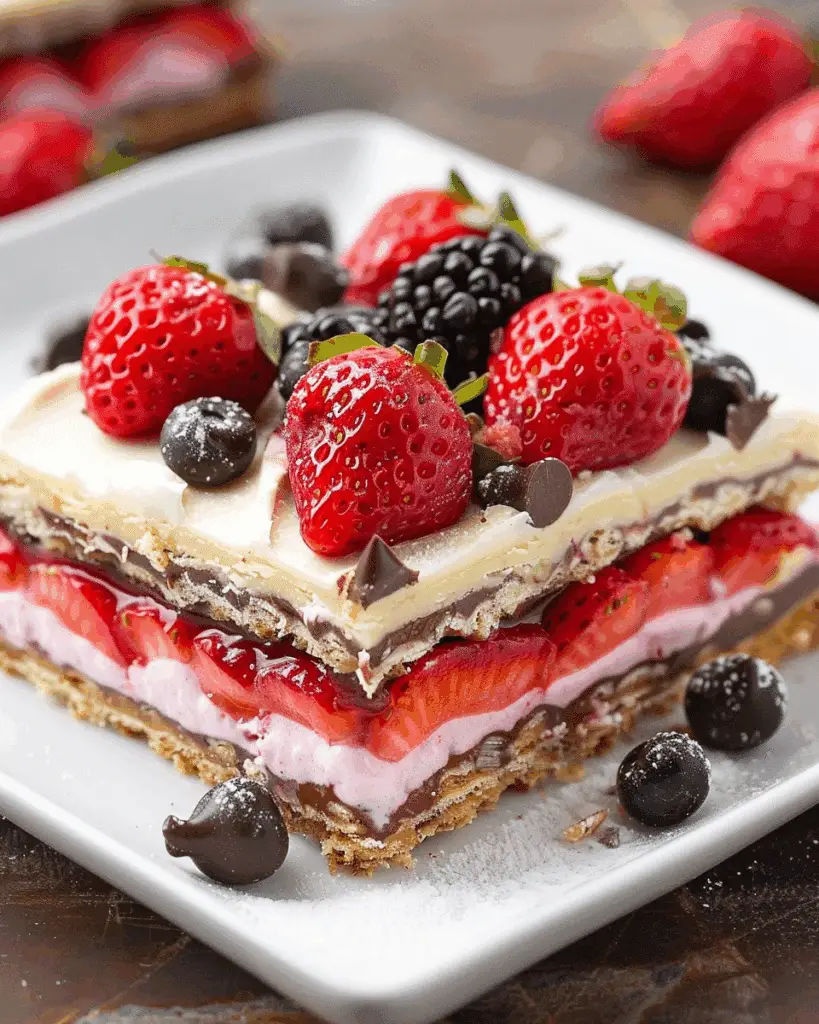 Strawberry Chocolate Dessert Bars