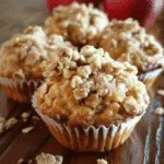 Caramel Apple Crisp Muffins