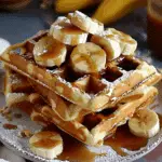 Caramel and Banana Waffles