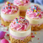 Easter No-Bake Mini Cheesecakes