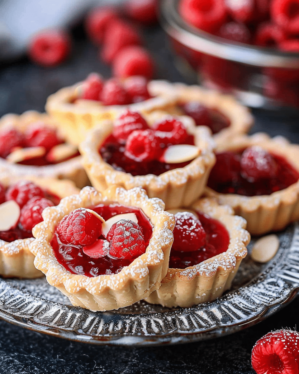 Mini Raspberry Almond Tarts