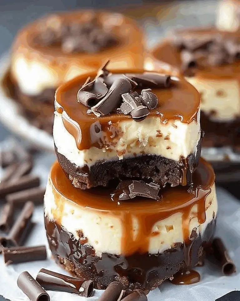 No Bake Chocolate Caramel Cheesecake Bites