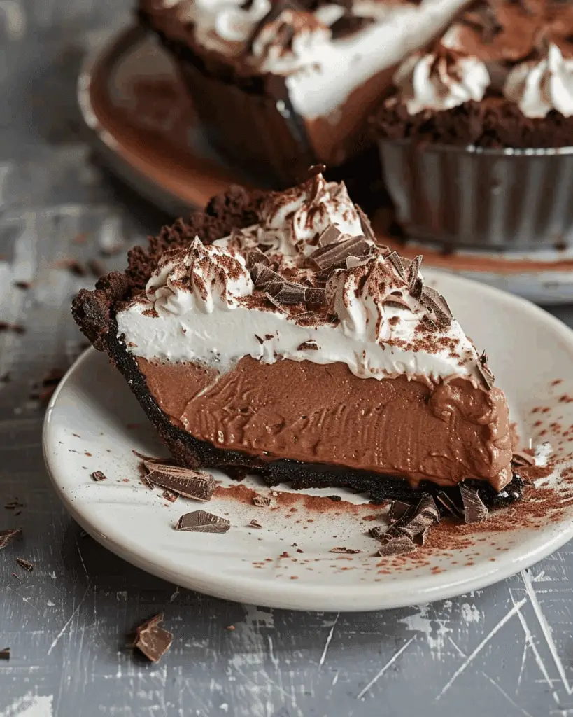 No Bake Chocolate Pie