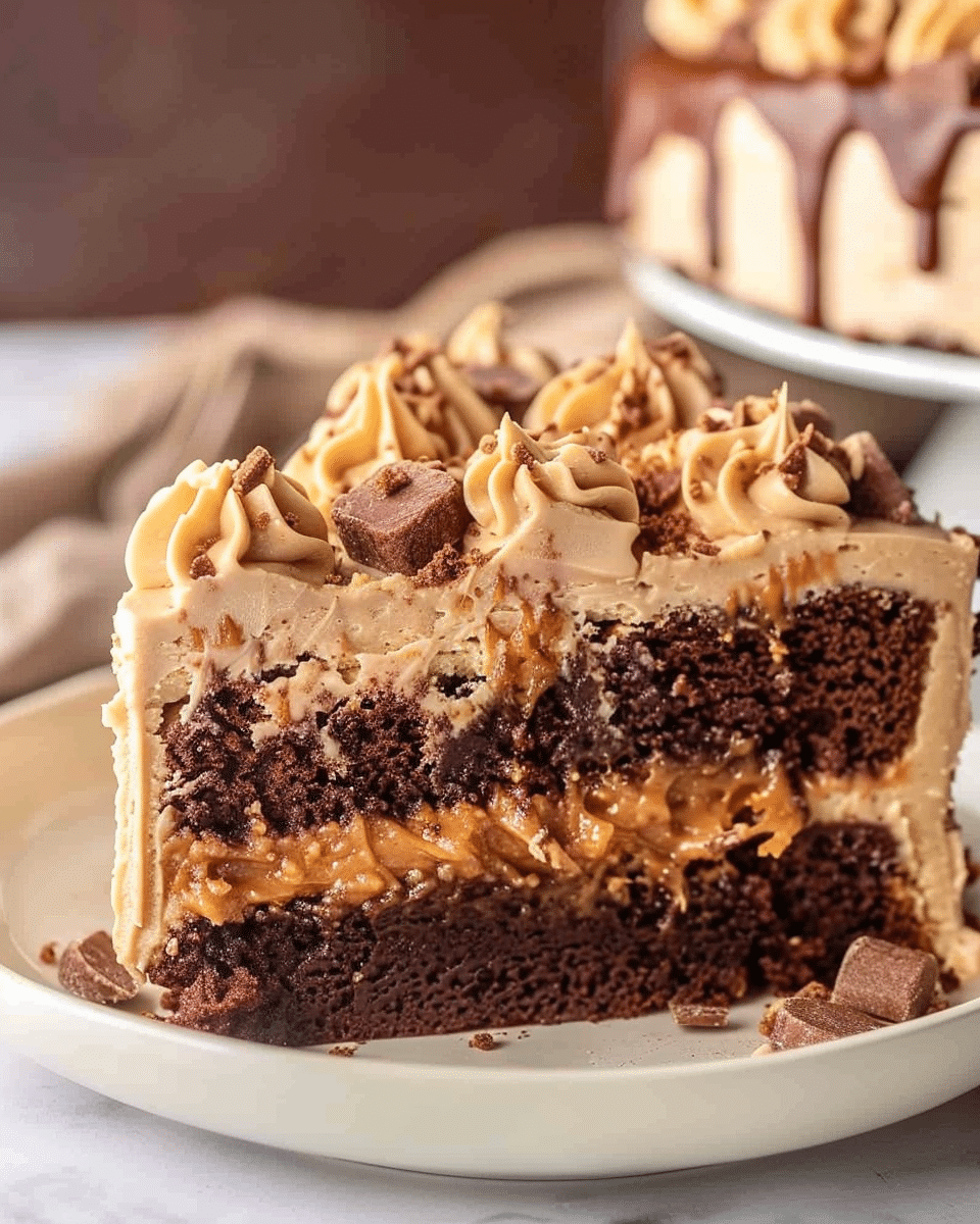 Peanut Butter Poke Cake