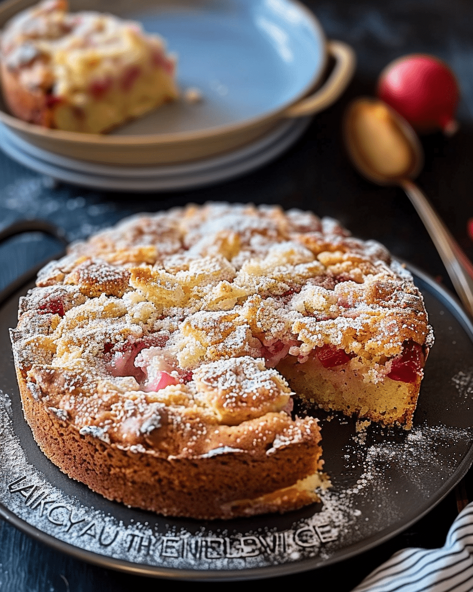 Rhubarb Pudding Cake