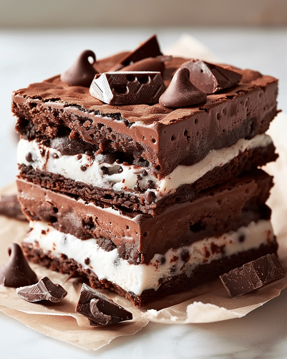 Chocolate Brownie Ice Cream Sandwich