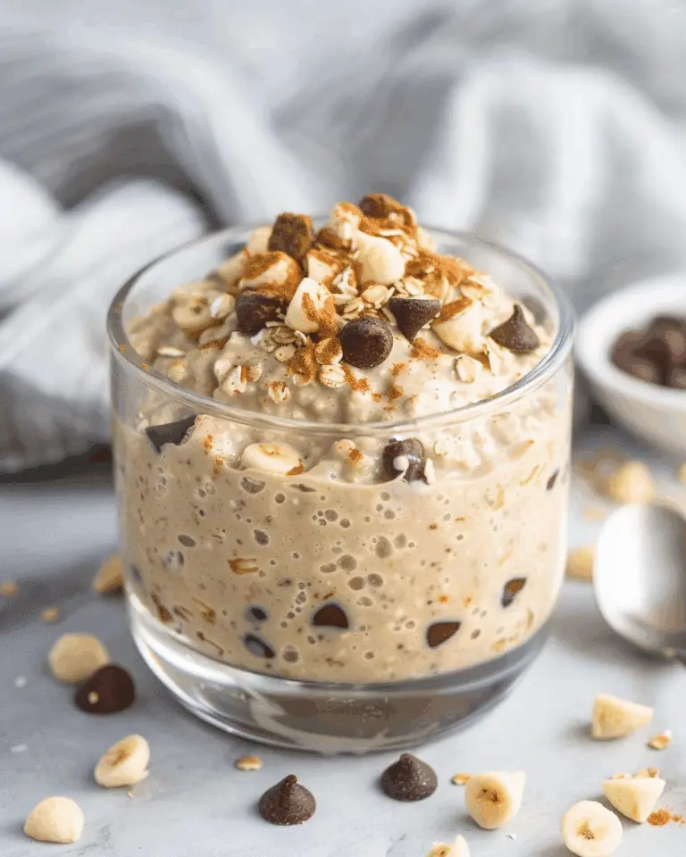 Creamy, Guilt-Free Cookie Dough Overnight Oats