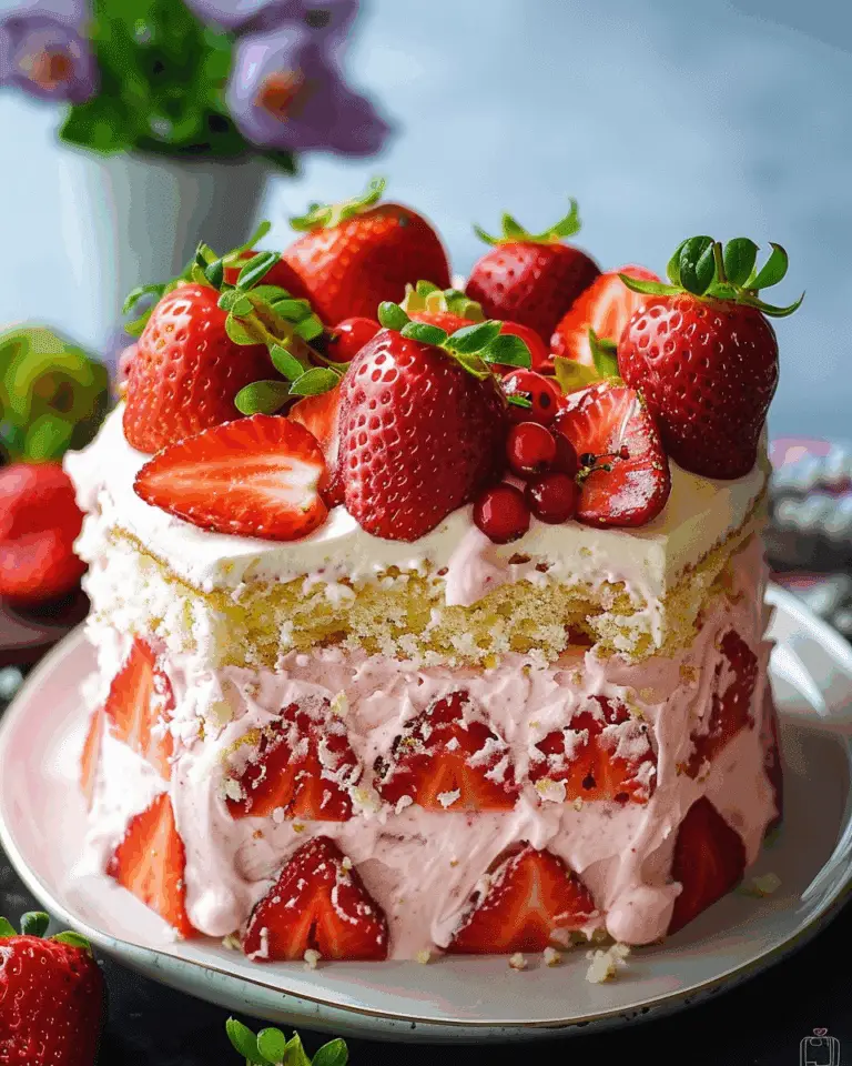 Fresh & Easy Strawberry Cake for Beginners
