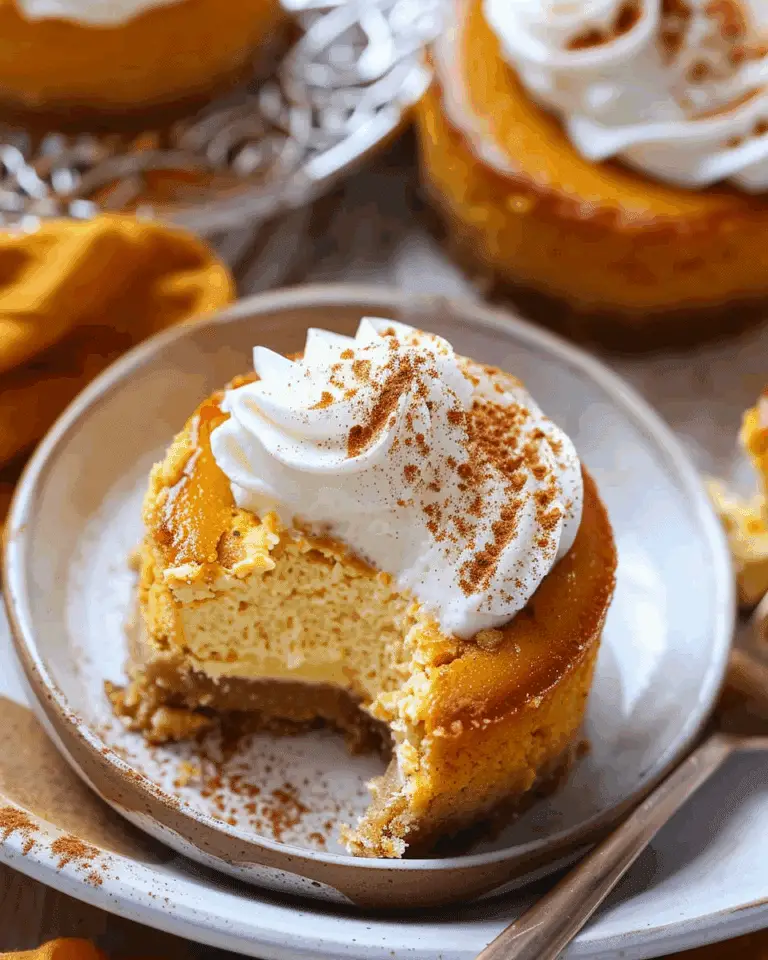 Mini Pumpkin Cheesecakes