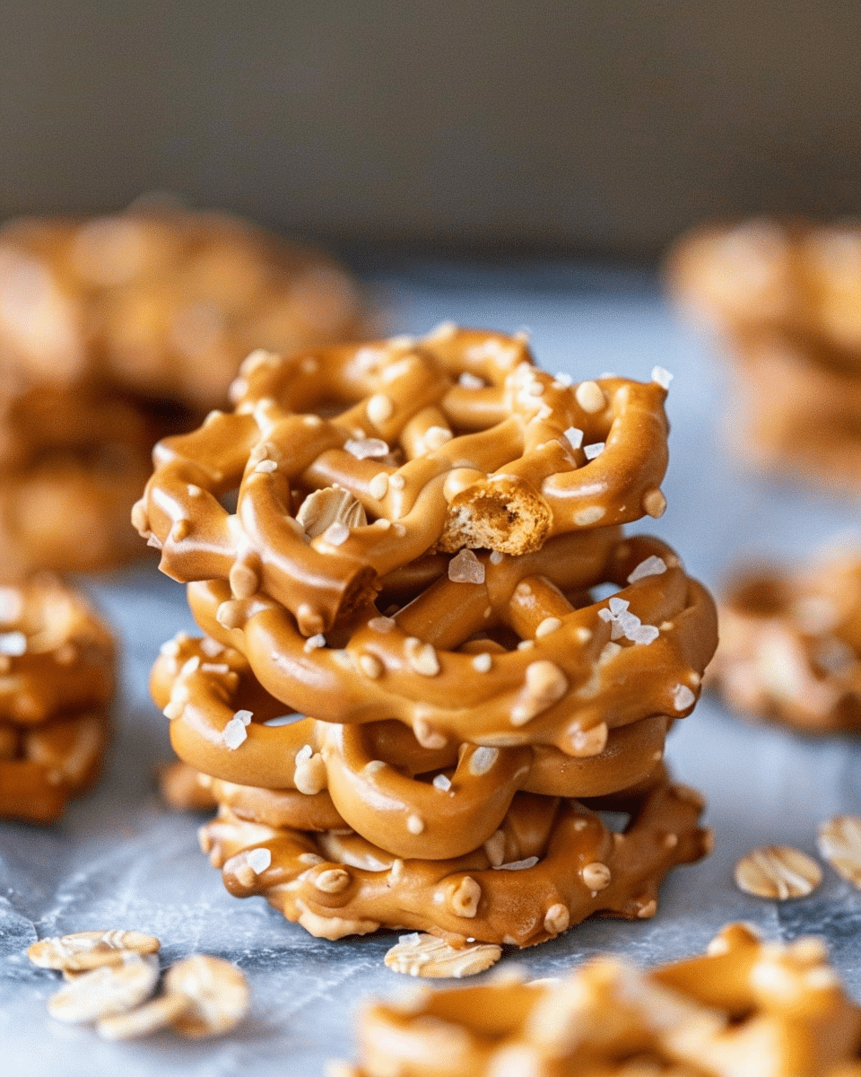 No Bake Pretzel Cookies