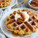 Pumpkin Oatmeal Waffles