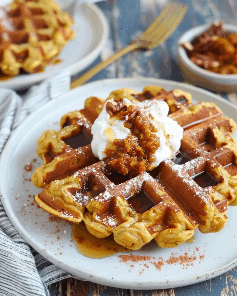 Pumpkin Oatmeal Waffles