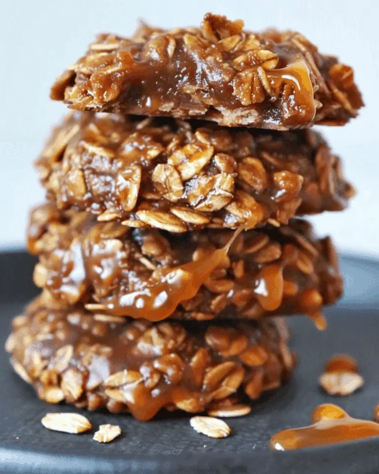 No Bake Cookies With Old Fashioned Oats And Caramel