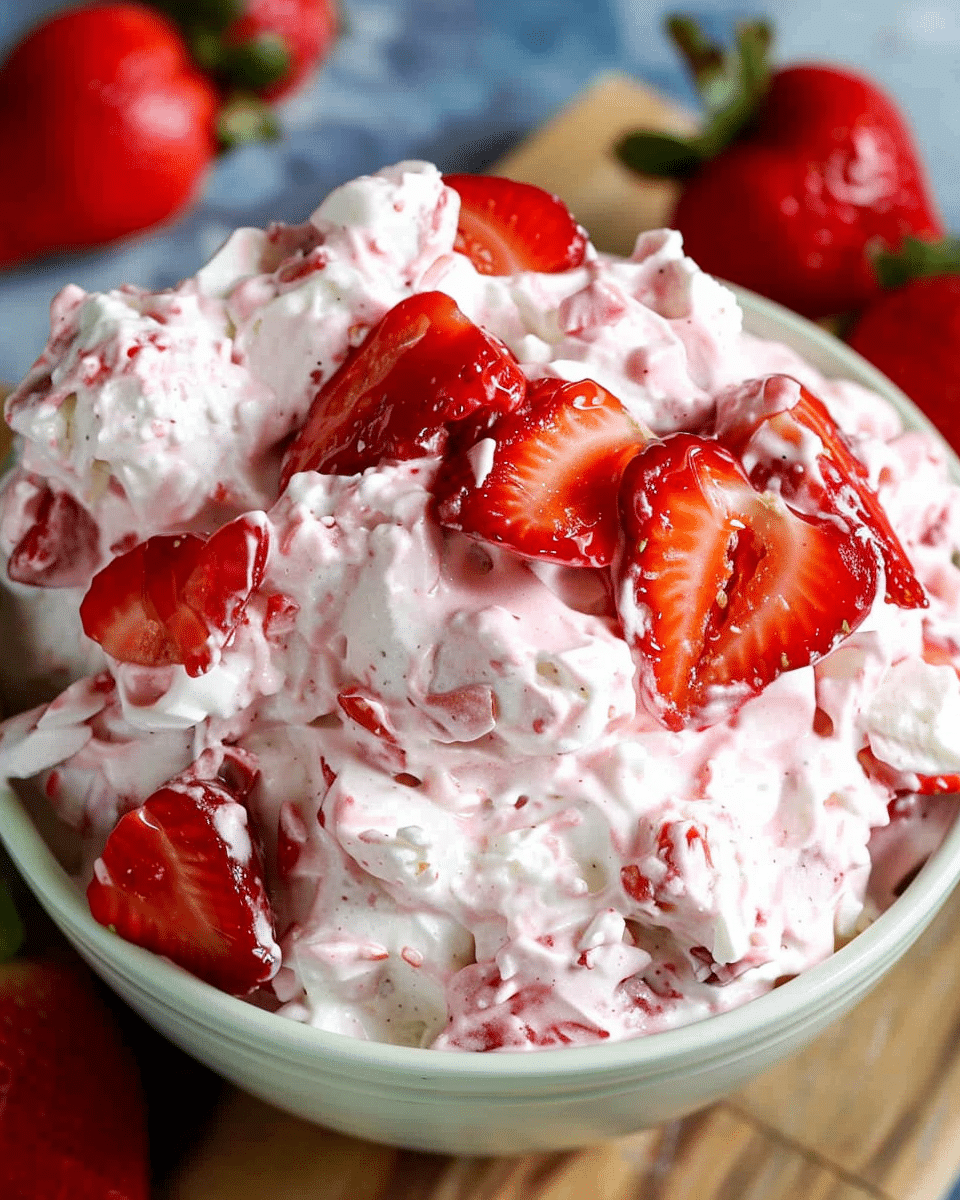 Strawberry Cheesecake Fluff Salad
