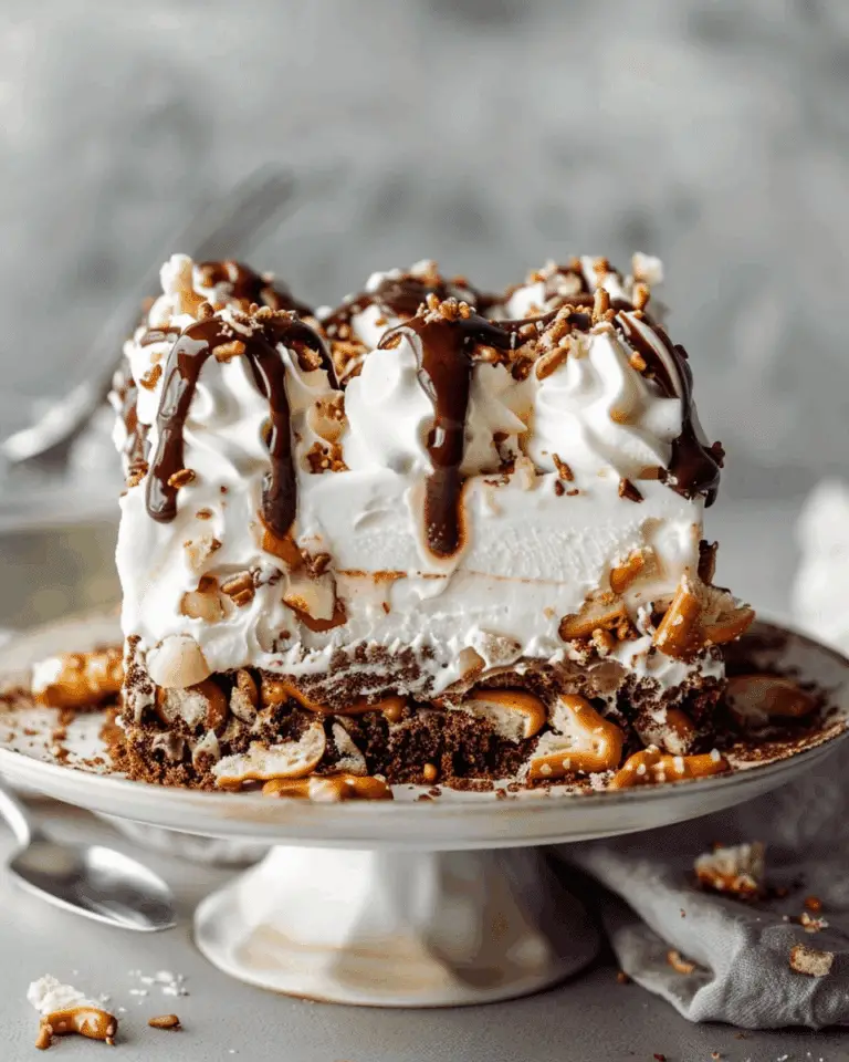 Ice Cream Pretzel Cake