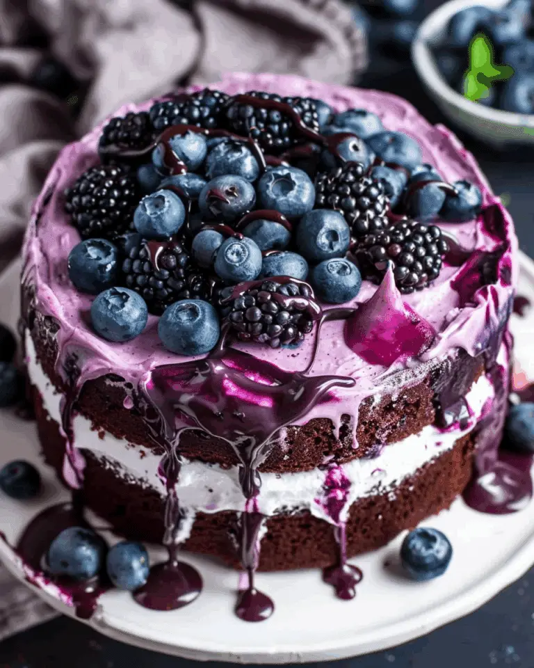 Blueberry Chocolate Cake