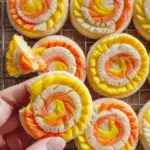 Candy Corn Pinwheel Cookies