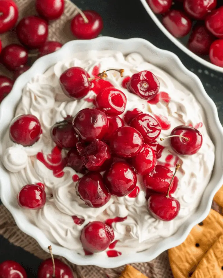Creamy Cherry Cheesecake Dip