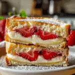 Fried Strawberry Cheesecake Sandwiches