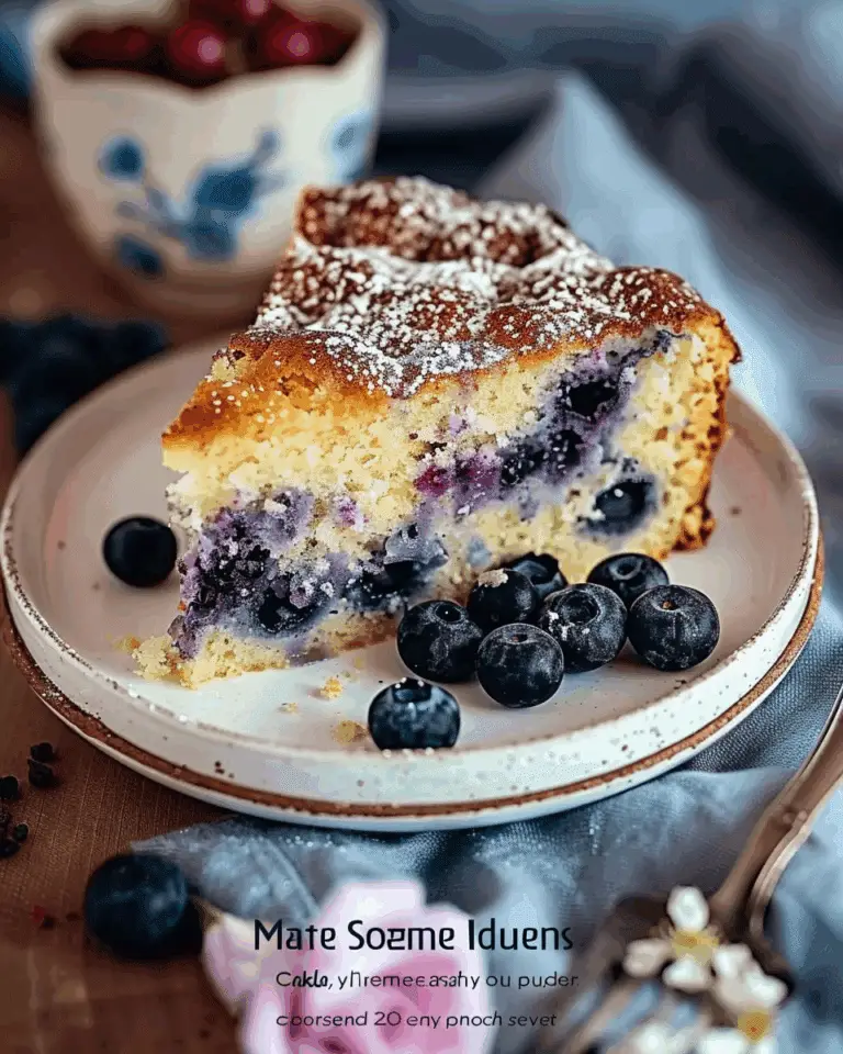 German Blueberry Cake