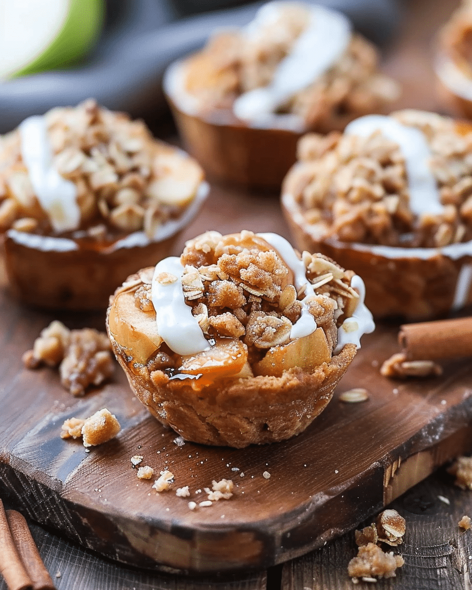 Mini Apple Crisp Cups