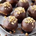 Peanut Butter Chocolate Acorn Truffles