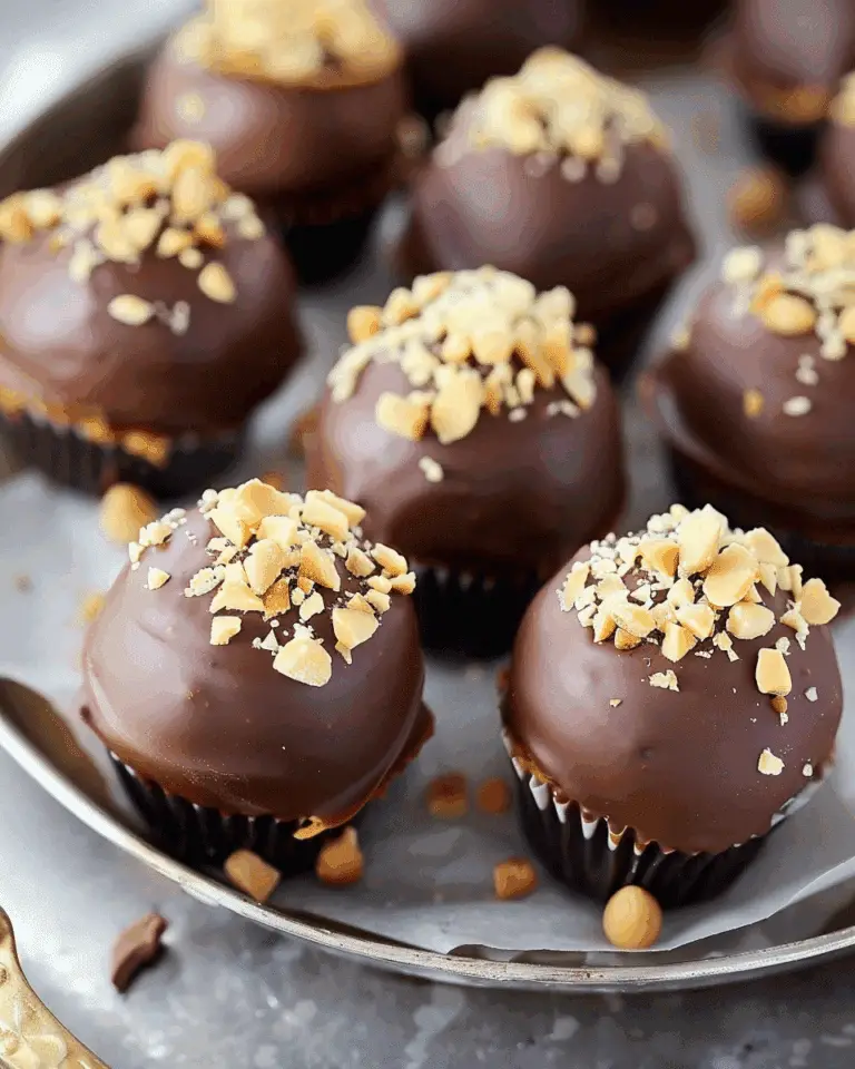 Peanut Butter Chocolate Acorn Truffles